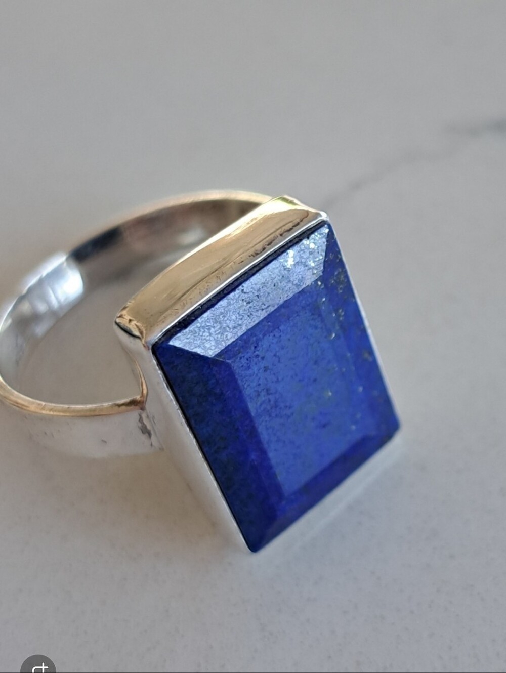 Men's Genuine Lapis Ring Size 11.5